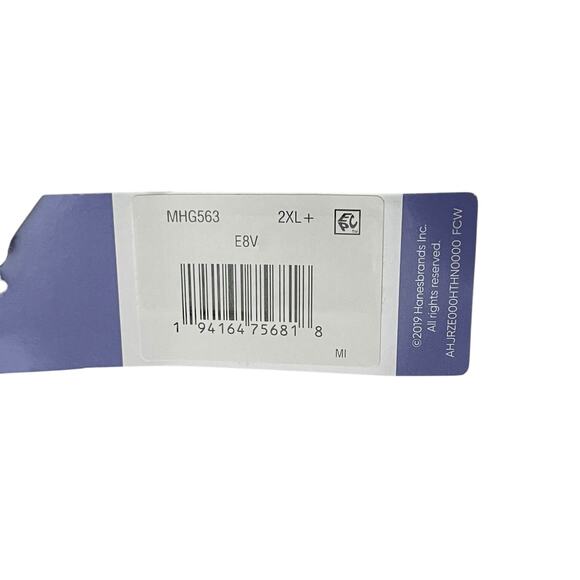 Hanes Womens Bra Size 2XL Comfortflex Fit Dreamwire T Shirt MHG563 Beige/Tan - Picture 8 of 9